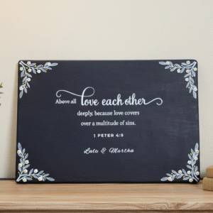 Handmade Personalized Bible Verse Wall Art