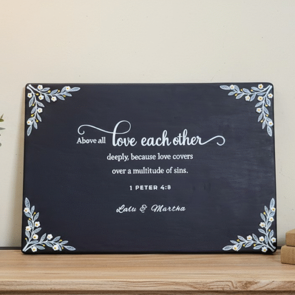 Handmade Personalized Bible Verse Wall Art